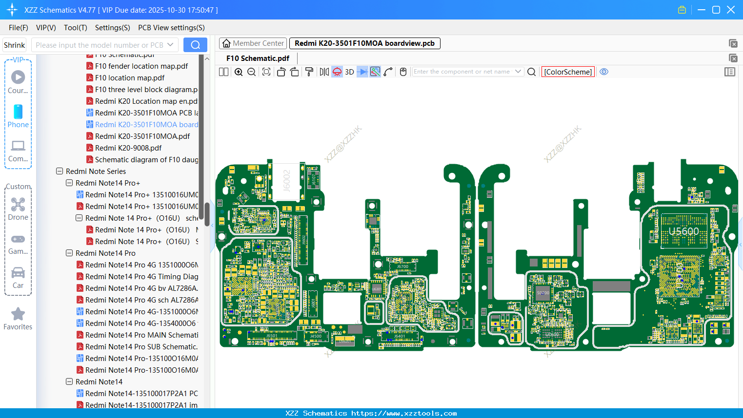 Xiaomi Redmi K20-3501F10MOA Boardview